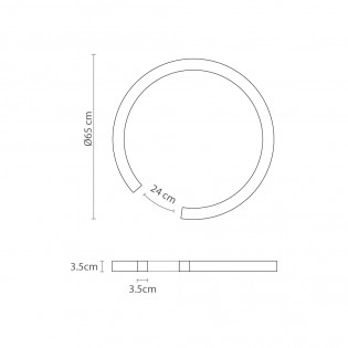 Plafonnier LED Roberta (30W)