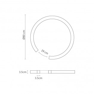 Plafonnier LED Roberta (40W)