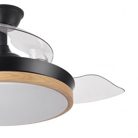 Ventilateur LED pales rétractables Evros Mini CCT (72W)