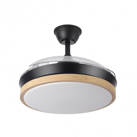 Ventilateur LED pales rétractables Evros Mini CCT (72W)