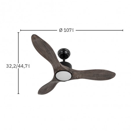 Ventilateur de plafond LED Segre CCT Dim (24W)