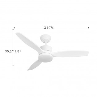 Ventilateur de plafond LED Torino CCT (24W)