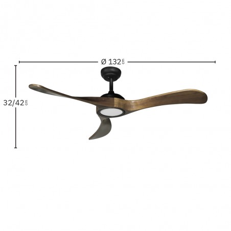 Ventilateur de plafond LED Castelo CCT Dim (18W)