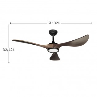 Ventilateur de plafond LED Viana CCT Dim (18W)