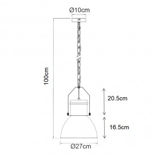 Lampe de suspension Campana