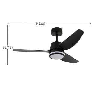 Ventilateur de plafond LED Jarama CCT (20W)