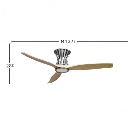 Ventilateur de plafond LED Baltir CCT Dim (18W)