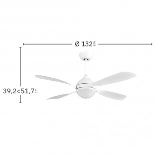 Ventilateur de plafond LED Livorno CCT (30W)