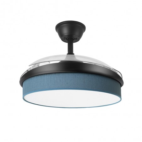 Ventilateur LED pales rétractables Moda Bleu Mini (72W)