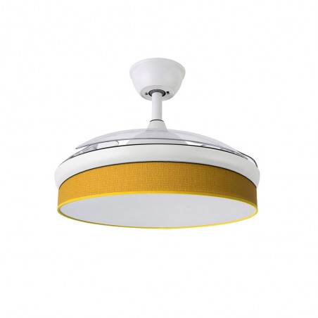 Ventilateur LED pales rétractables Moda Yaune (72W)