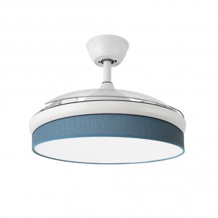 Ventilateur LED pales rétractables Moda Bleu (72W)