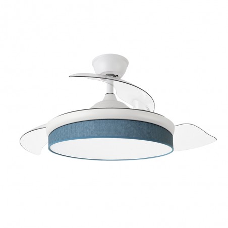 Ventilateur LED pales rétractables Moda Bleu (72W)