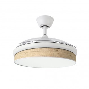 Ventilateur LED pales rétractables Moda Cañizo Claro (72W)