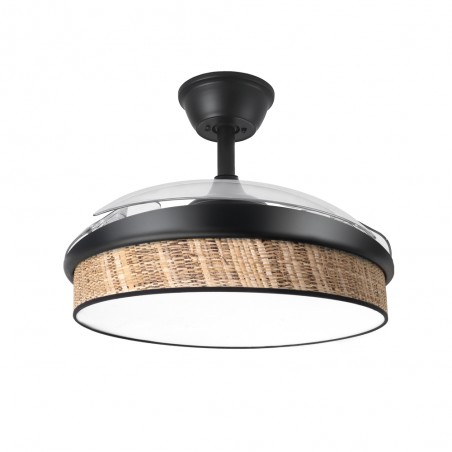 Ventilateur LED pales rétractables Moda Cañizo Oscuro (72W)