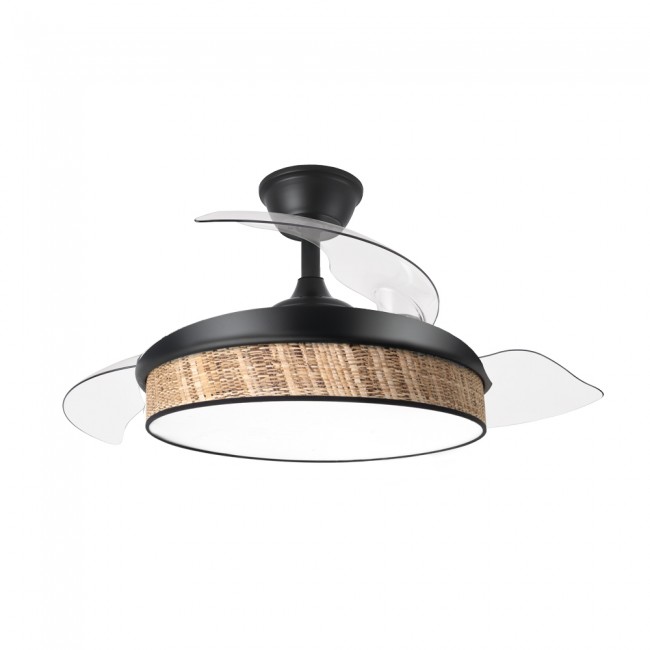 Ventilateur LED pales rétractables Moda Cañizo Oscuro (72W)