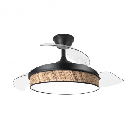 Ventilateur LED pales rétractables Moda Cañizo Oscuro (72W)