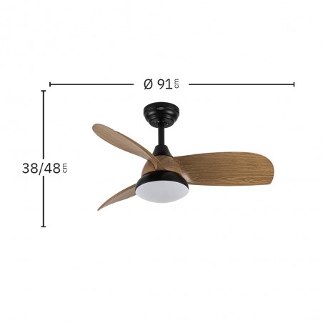 Ventilateur de plafond LED Atomo CCT (24W)