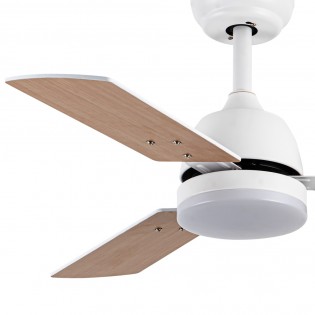 Ventilateur LED pales réversibles Portico CCT (20W)