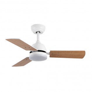 Ventilateur LED pales réversibles Portico CCT (20W)
