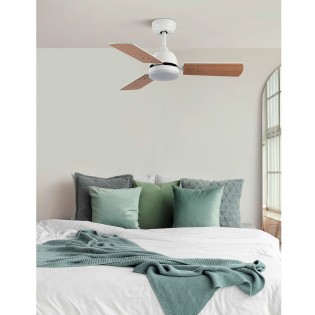 Ventilateur LED pales réversibles Portico CCT (20W)
