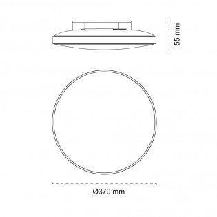 Plafonnier LED Ara IP44 (32W)