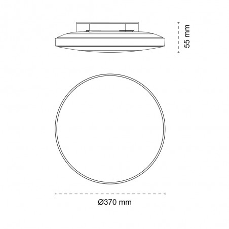 Plafonnier LED Ara IP44 (32W)