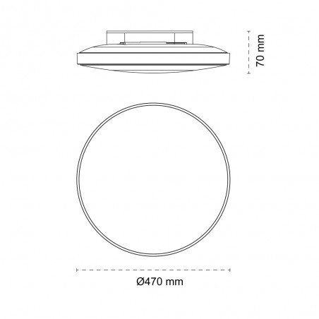 Plafonnier LED Ara IP44 (40W)