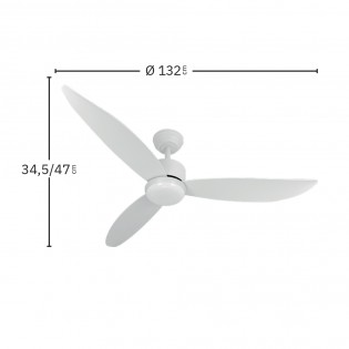 Ventilateur de plafond LED Genil CCT (24W)