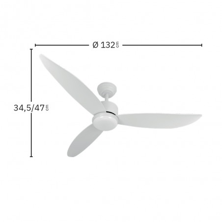 Ventilateur de plafond LED Genil CCT (24W)