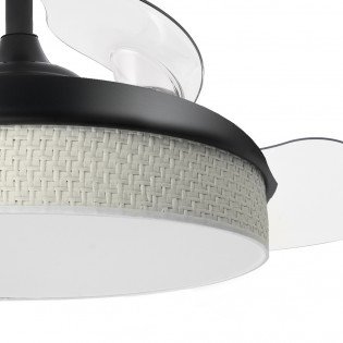 Ventilateur LED pales rétractables Moda Cañizo Blanc (72W)