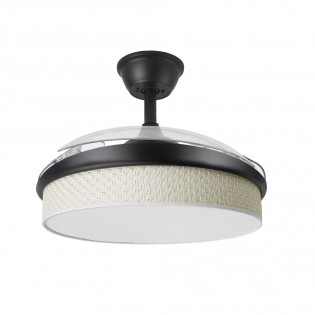 Ventilateur LED pales rétractables Moda Cañizo Blanc (72W)