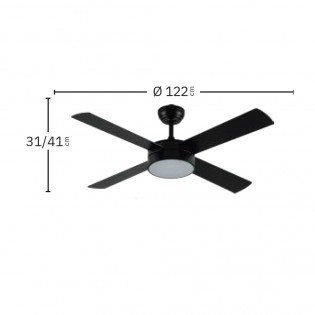 Ventilateur de plafond LED Nevery CCT (26W)