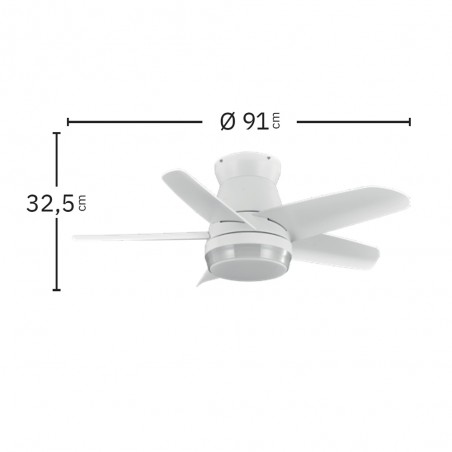 Ventilateur de plafond LED Neutron CCT (24W)