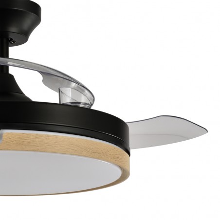 Ventilateur LED pales pliantes Olimpia Mini CCT (48W)