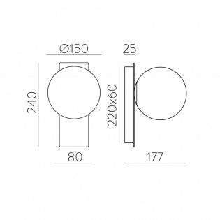 Aplique de pared Kin
