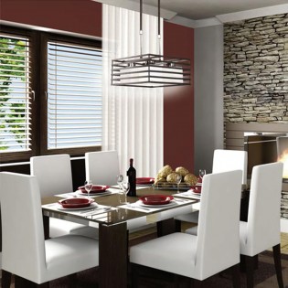 Suspension  Cell wengué (4 lumières)