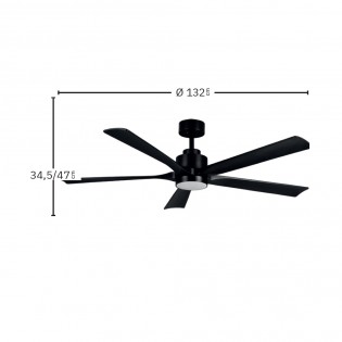 Ventilateur de plafond LED Cairo CCT (24W)