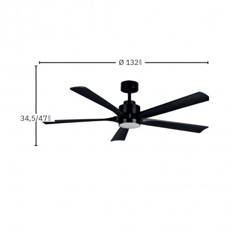 Ventilateur de plafond LED Cairo CCT (24W)