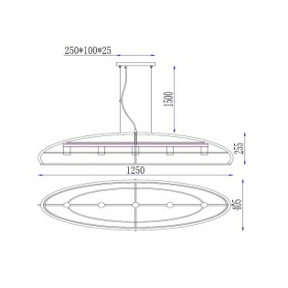 Lampe de suspension Dikra (5 lumieres)