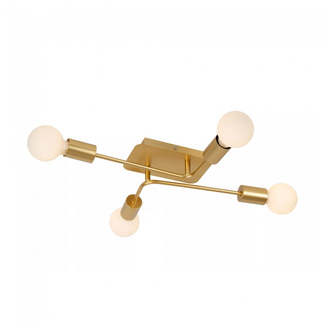 Plafonnier Lester Or (4 lumieres)