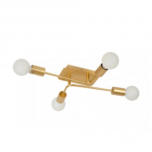 Plafonnier Lester Or (4 lumieres)