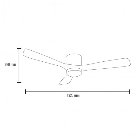 Ventilateur de plafond LED Celestine CCT Dim (18W)