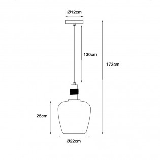 Lampe de plafond Ilona 22