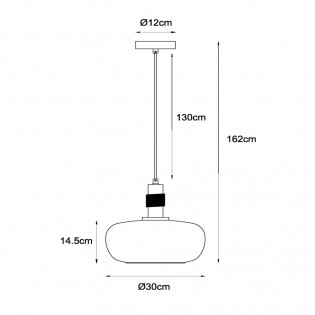 Lampe de plafond Ilona 30