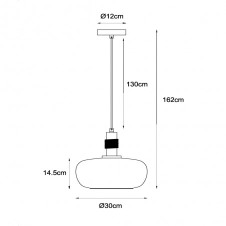 Lampe de plafond Ilona 30