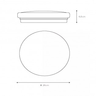 Plafonnier LED Otis Rond (14W)