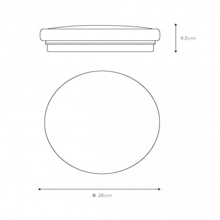 Plafonnier LED Otis Rond (14W)