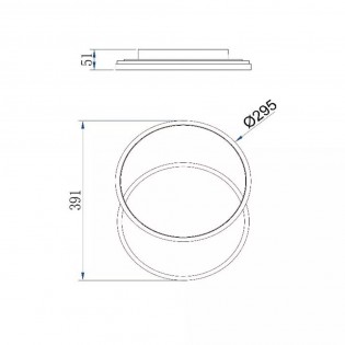 Plafonnier LED Axelle III 3-Step (24W)