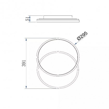 Plafonnier LED Axelle III 3-Step (24W)