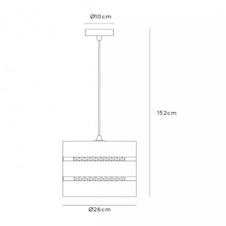 Lampe de suspension Rosas
